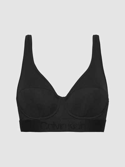Calvin Klein Underwear HU287607 | Calvin Klein Tonal Logo Női Bralette Fekete
